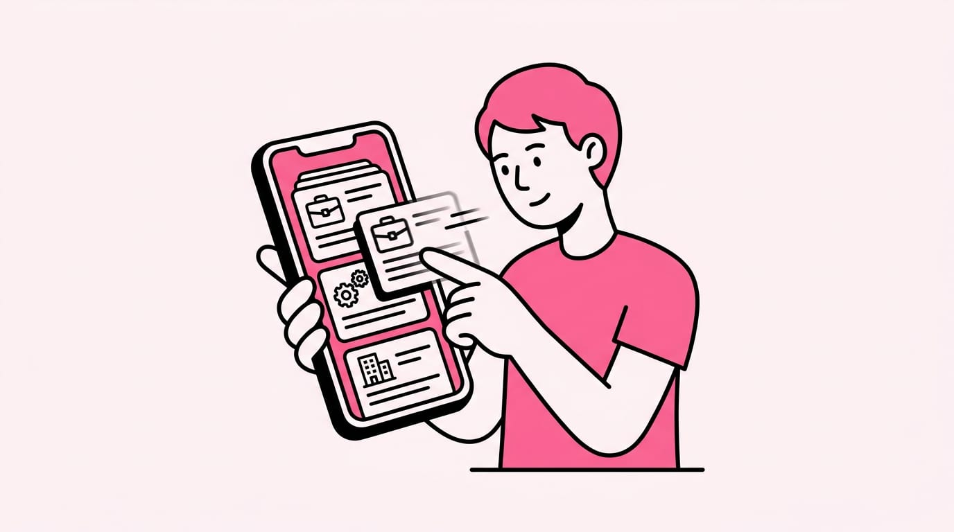 Stay in the swipe habit.