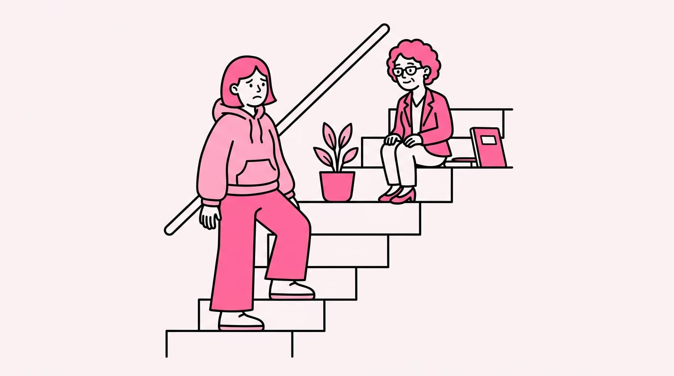 Shrink the scary step.