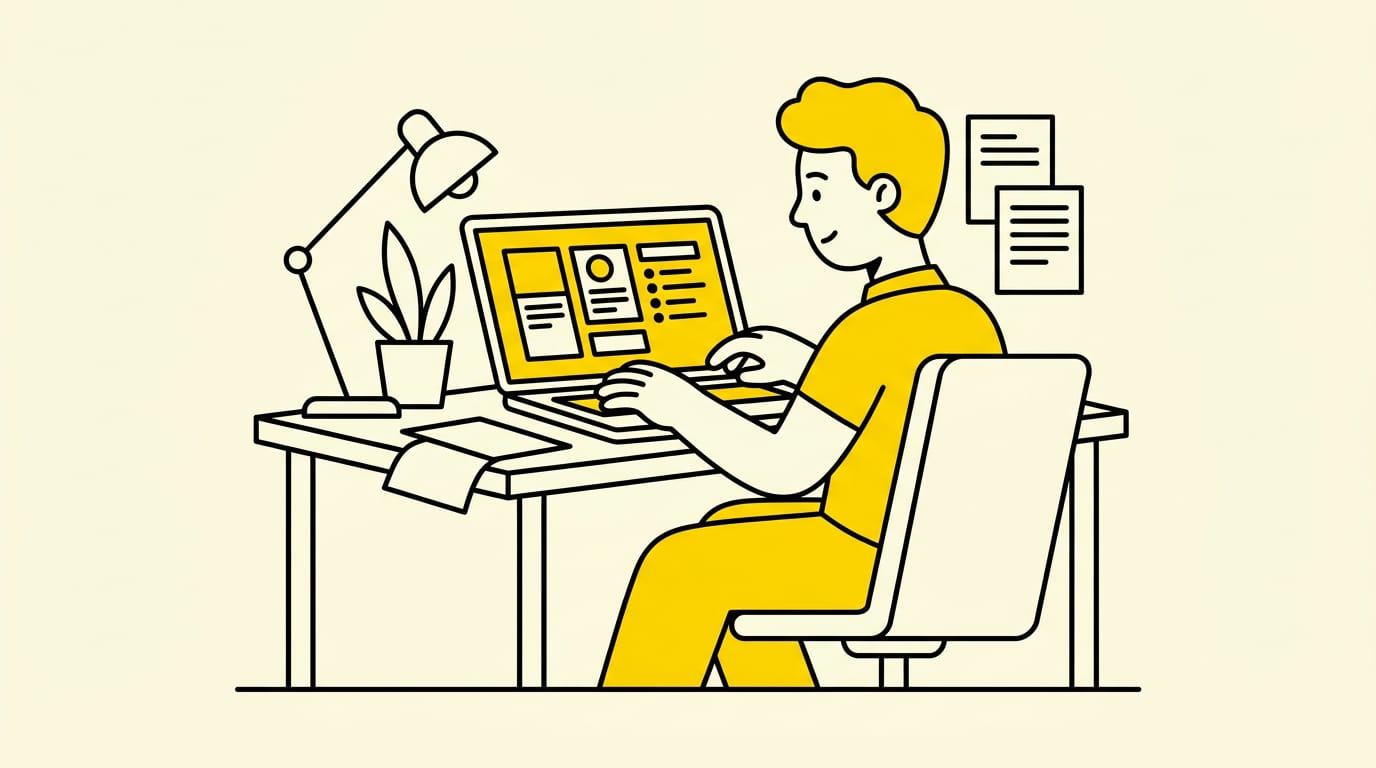 person browsing open job listings on a laptop